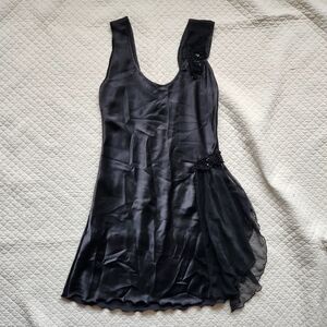 Vintage Elegant Black Sleeveless Slip